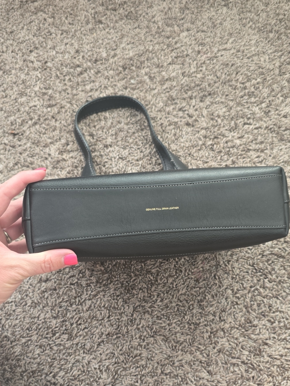 Coach Black Leather Brooklyn 28 Bag - Picture 6 of 16